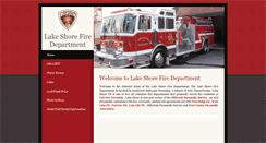 Desktop Screenshot of lakeshorefire.org