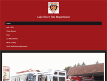 Tablet Screenshot of lakeshorefire.org